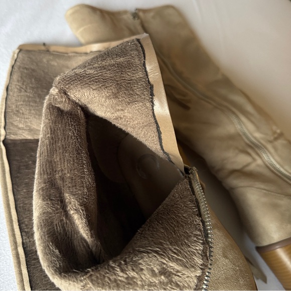 Journee Collection Suede Knee-High Boots | Wide Calf | Block Heel | 9.5 - Picture 6 of 6